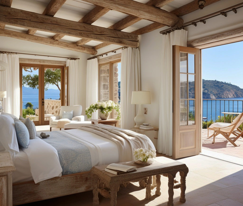 La Elegancia del Estampado Mediterráneo: Transforma tu Dormitorio en un Oasis de Estilo