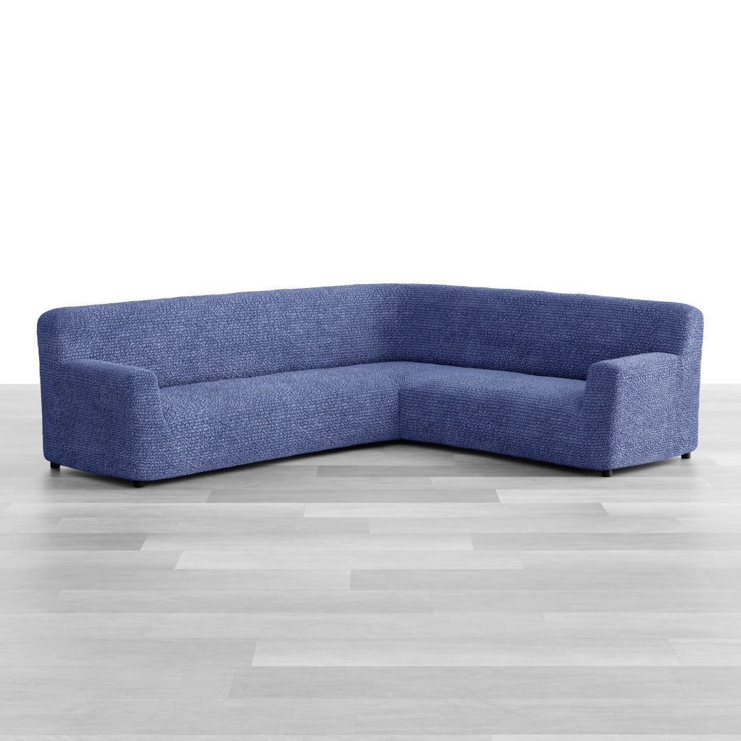 Microfibra - Funda Sofa Esquinero Blue