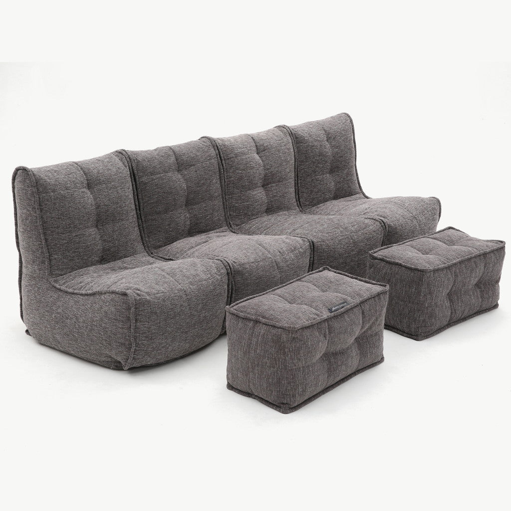 Quad Couch - Luscious Grey